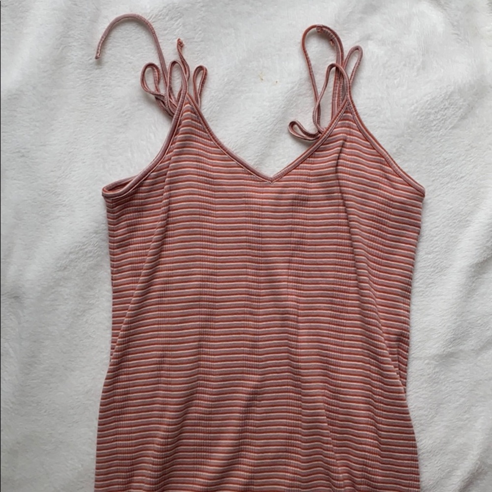 American Eagle Striped Tie Dress